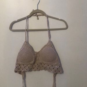 crocheted tie top